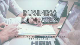 Post preview why does your business require content translation